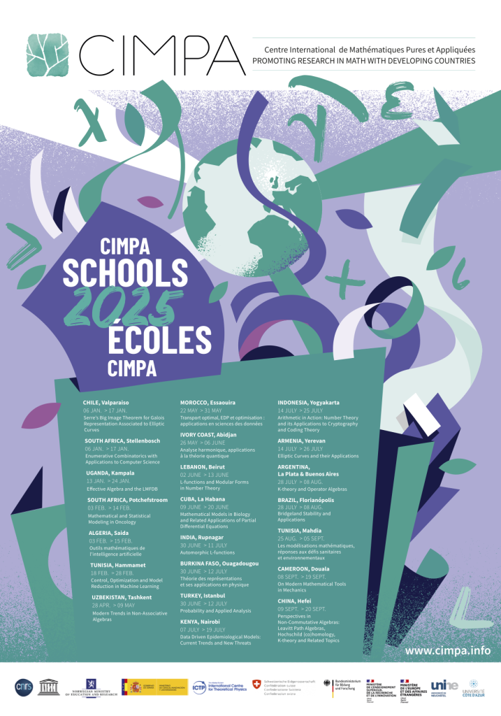 Cartel de la Escuela CIMPA 2025